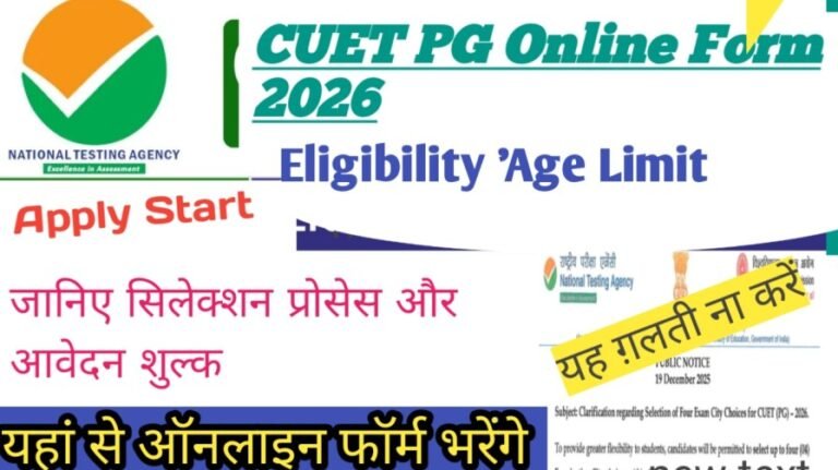 CUET PG Online Form 2026